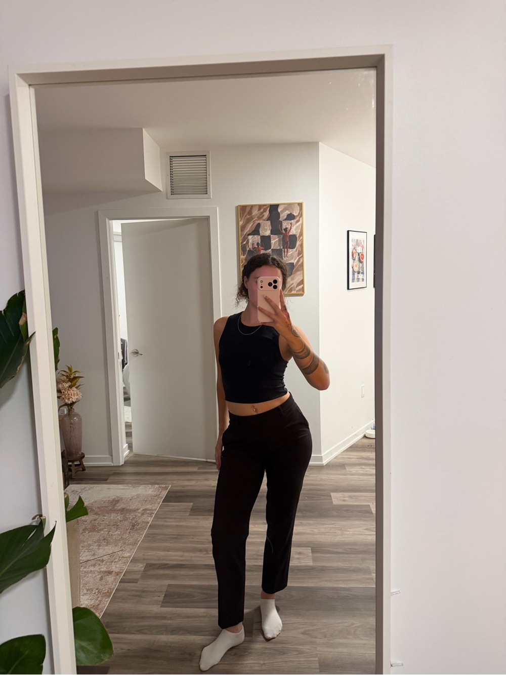 Uniqlo Women's Cropped Dress Pants - Dark Brown